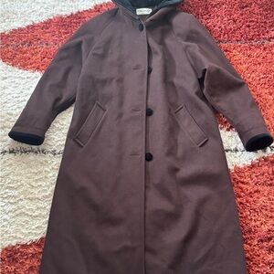 Vintage Women’s Brown Hooded Coat